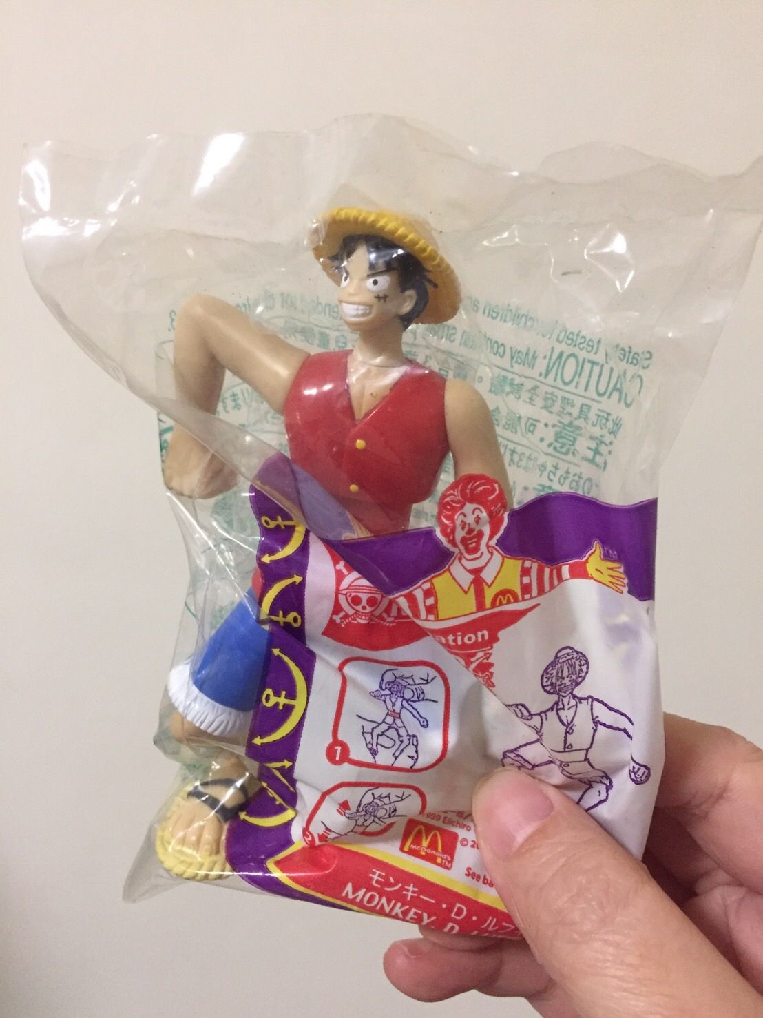 海賊王 ONE PIECE  麥當勞 魯夫公仔