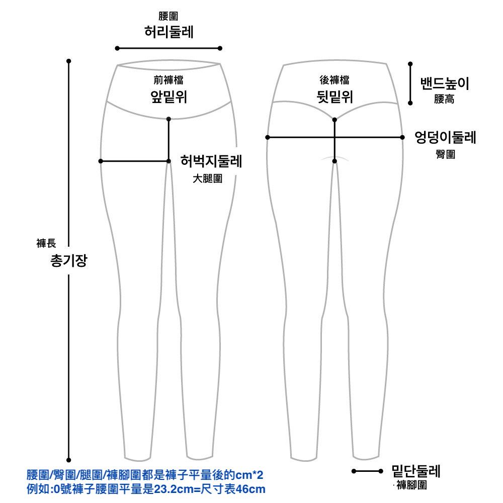 （!!!!） 尺寸表及長度展示圖！請勿下單