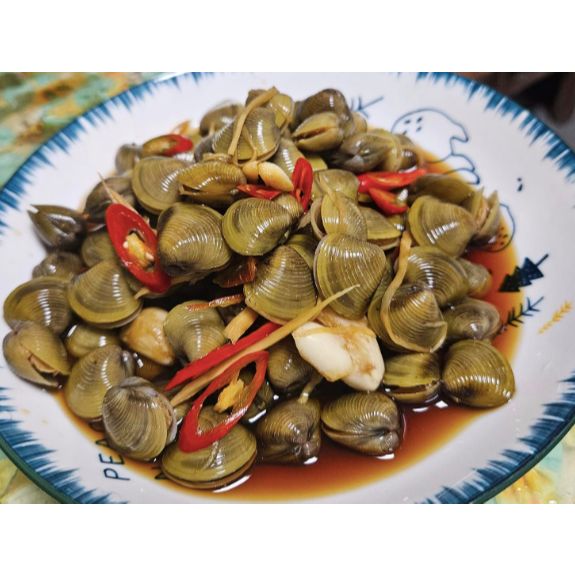 麻辣醃黃金蜆＼麻辣醃台灣文蛤＼醃蜆仔＼下酒菜＼醃蛤蜊＼甲殼學獨家麻辣醬汁