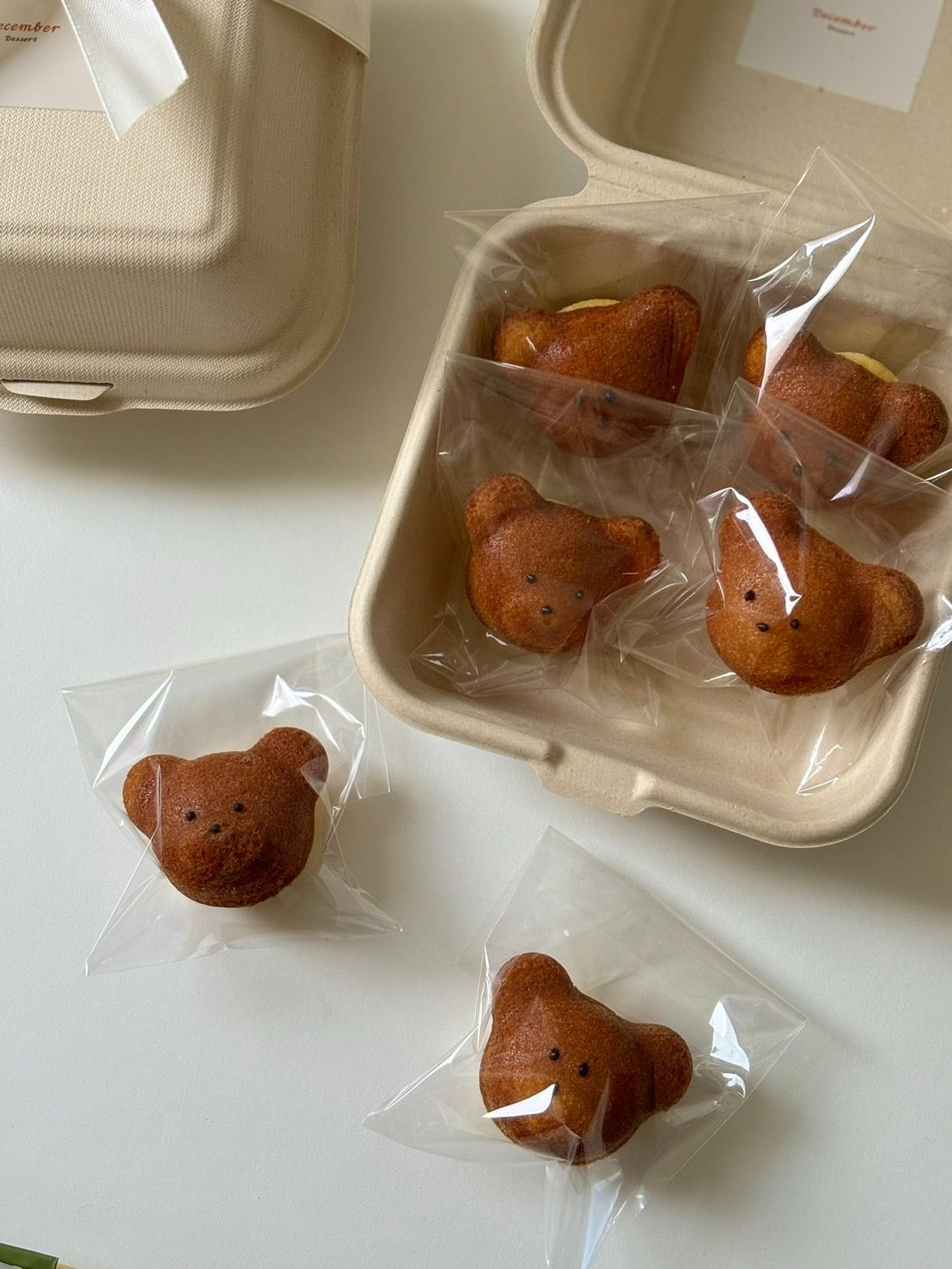 小熊瑪德蓮禮盒 🐻 手工甜點 低糖 甜點禮盒 客製化甜點