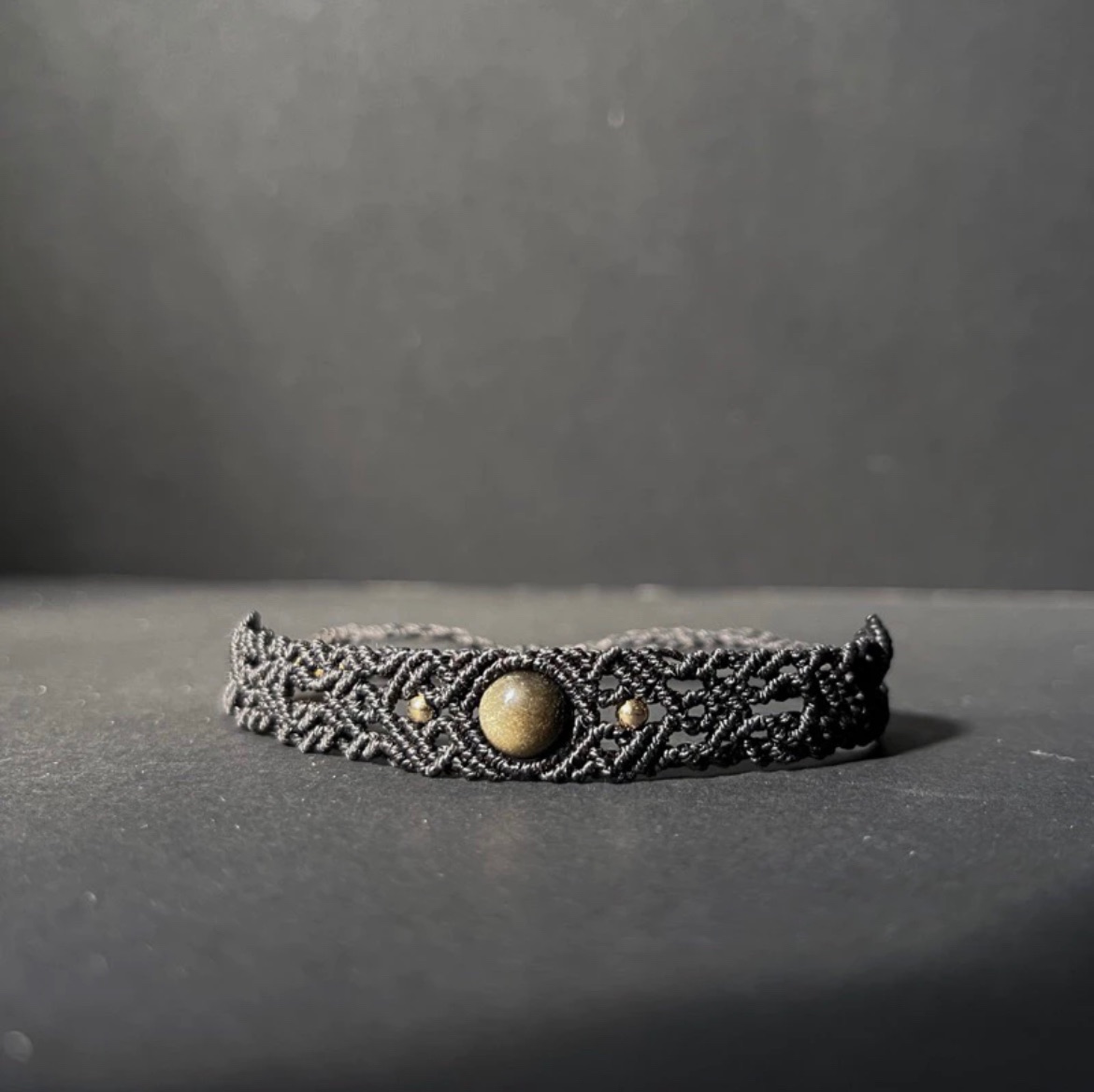 金曜石圖騰編織手鍊