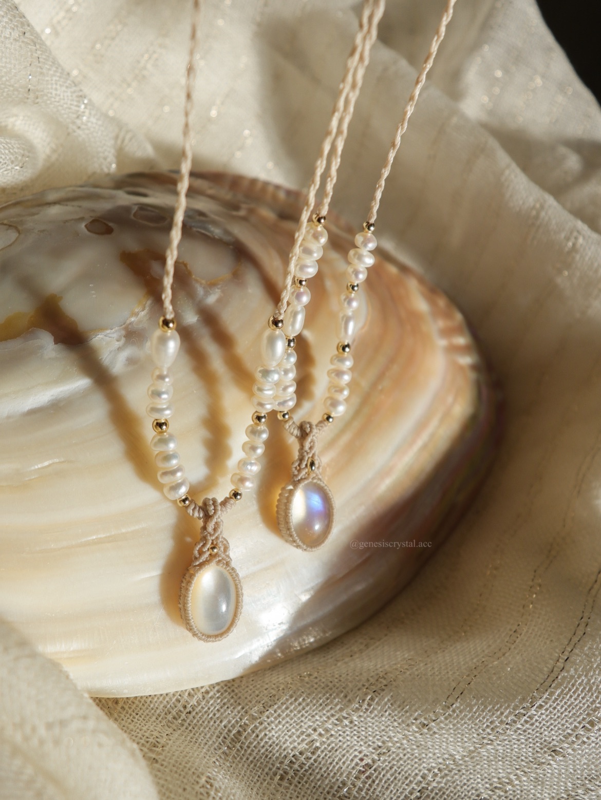 珍珠項鍊編織款