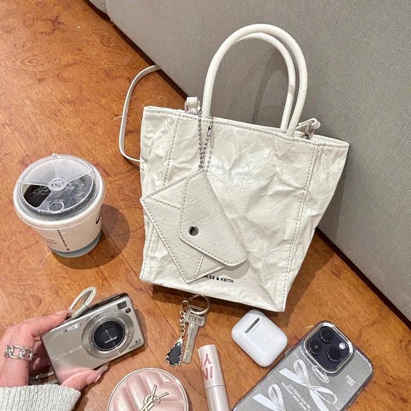 Charles ＆ Keith 小CK Matina 皺褶包 單肩包 側背包