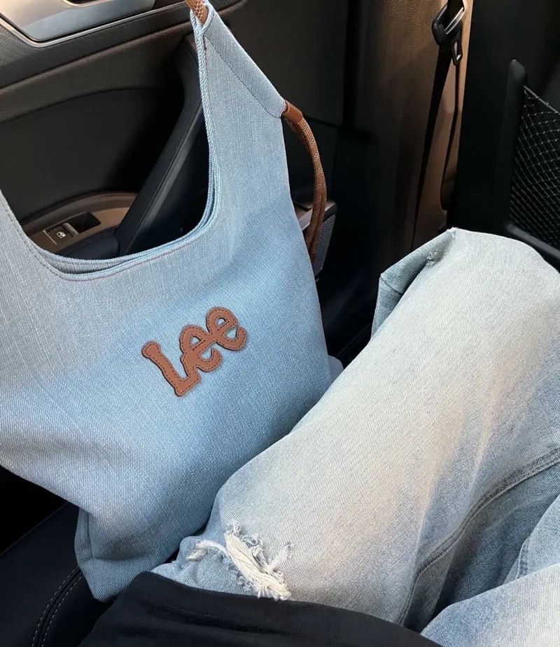 ＜預購＞LEE 托特包 牛仔布 M I U風 背帶可調節