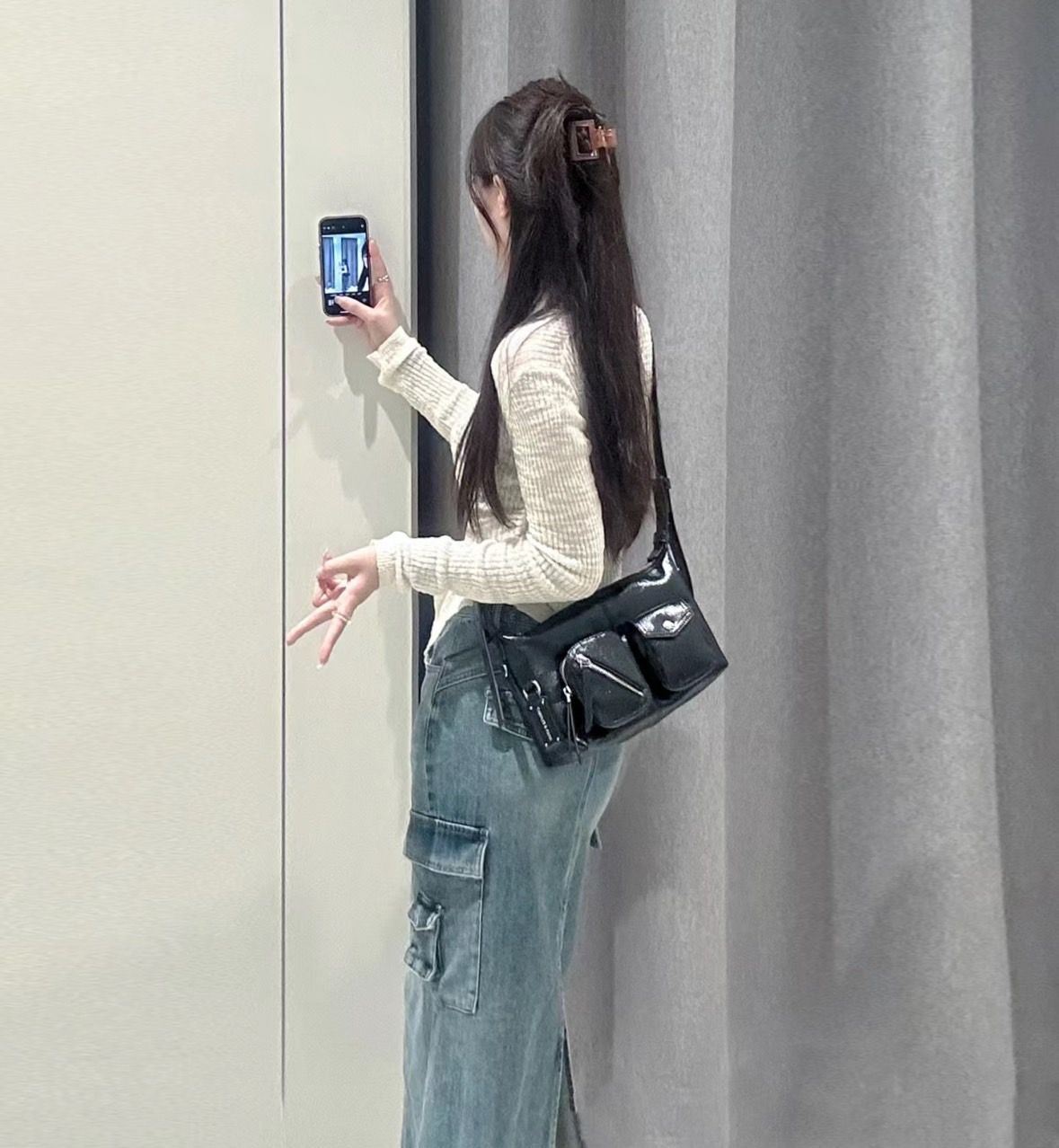 ＜預購＞Charles ＆ Keith Matina 小CK 新款復古機車包