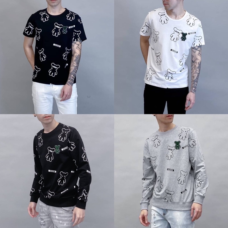 【JES】現貨 正品 🔥熱銷NO.1 韓國 滿版 暴力熊 小熊 胸前 立體 植絨 暴力熊 長袖 短袖 短T 長T