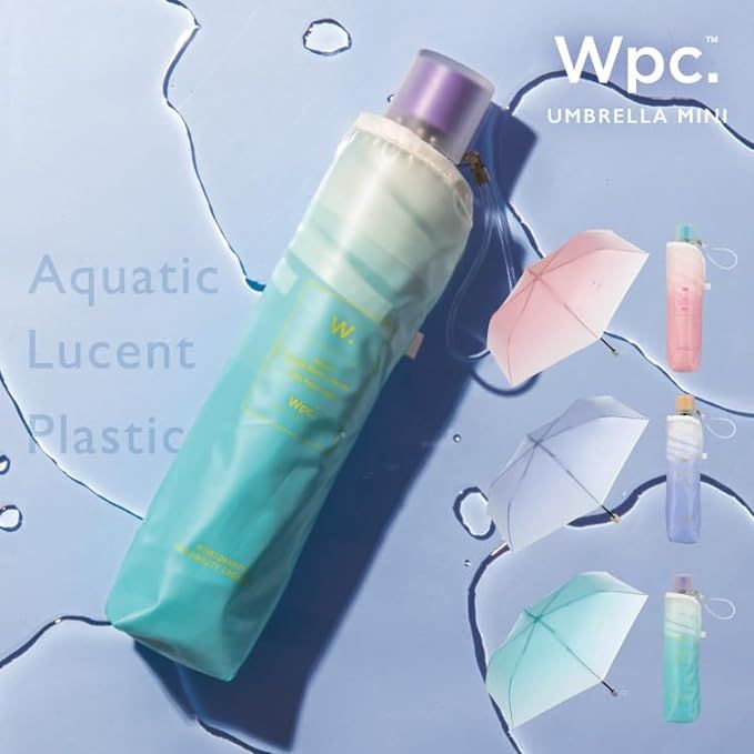 Wpc.  Aquatic Lucent Plastic Mini 摺疊傘