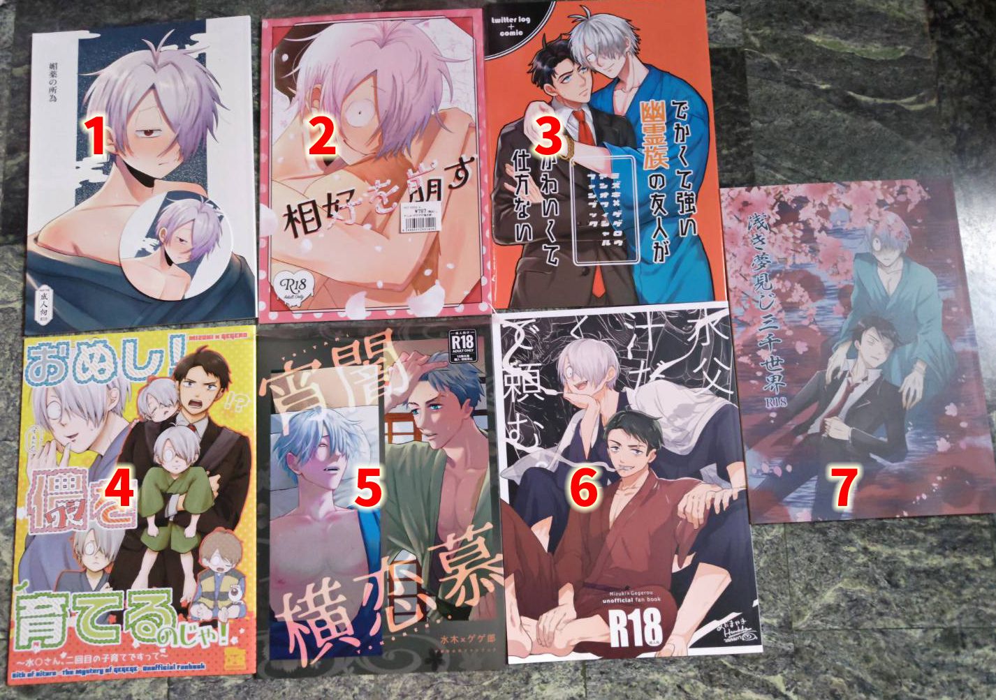 【咯謎／水父】日文同人漫畫，每本100元