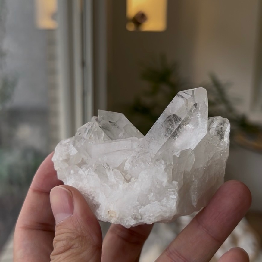 好能量x淨化力強的白水晶簇_A04，排負能量＆顯化必備