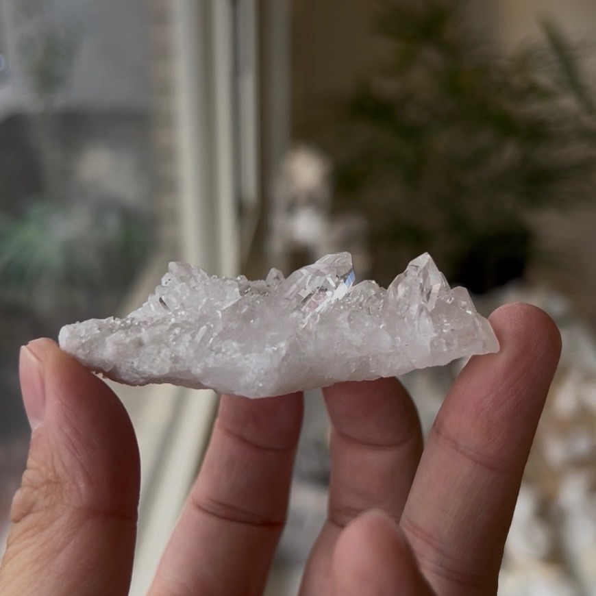 好能量x淨化力強的白水晶簇_A13，排負能量＆顯化必備