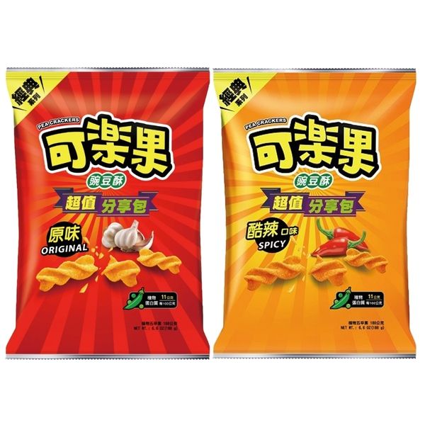 【太后呷】可樂果/超值分享包/原味/酷辣/188g