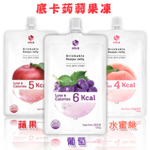 【太后呷】韓國Jelly.B低卡蒟蒻果凍/蘋果/水蜜桃/紫葡萄/150g