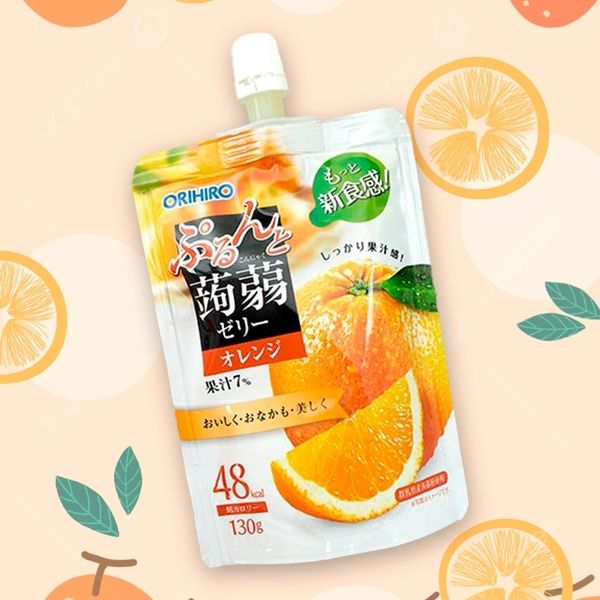 【太后呷】日本ORIHIRO/蒟蒻果凍飲/柑橘味130g