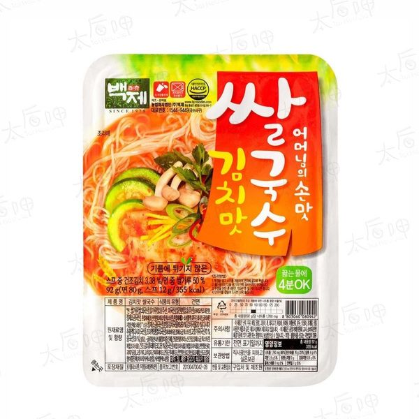 【太后呷】韓國百濟米麵線/泡菜味/92g