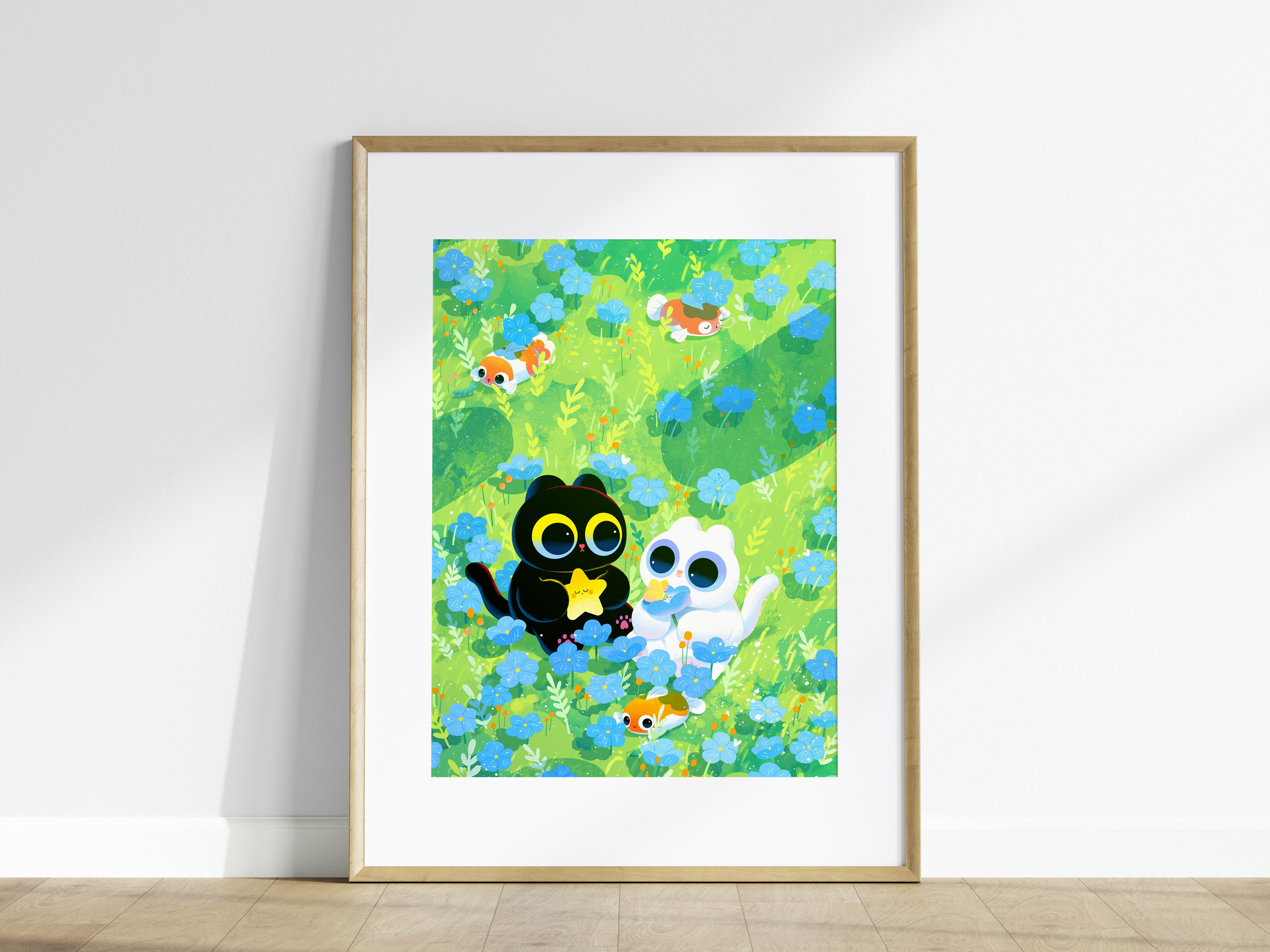 ＜鬆鬆＆沐沐＞ 微噴複製畫（限版次）