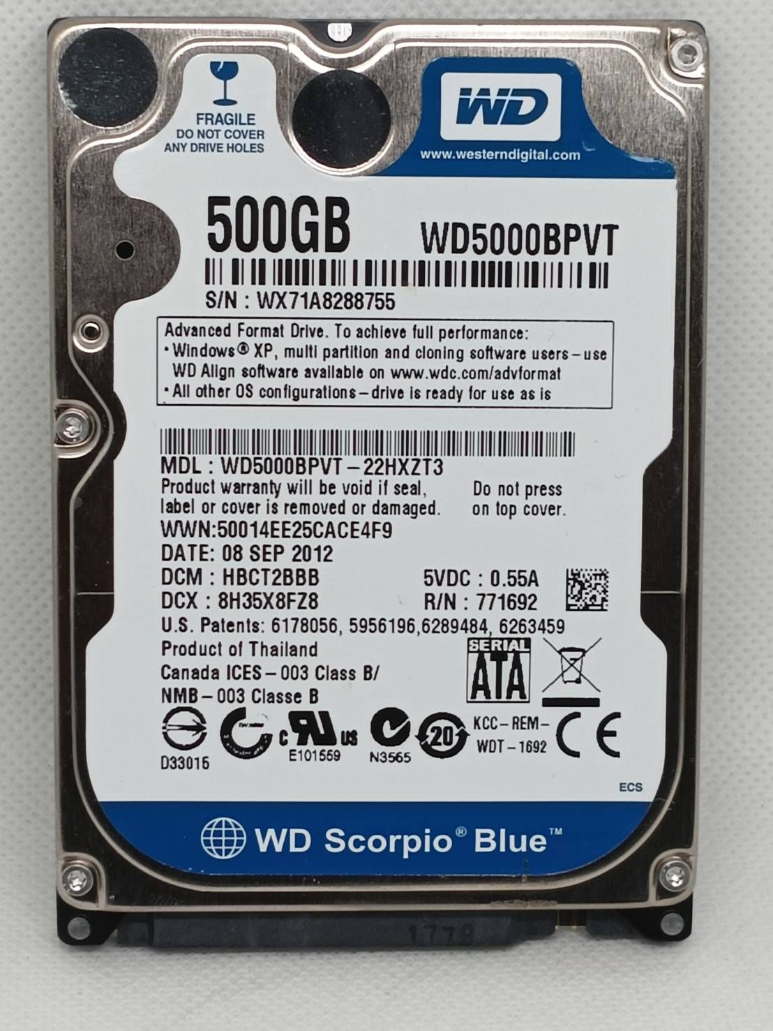 2.5吋/500G/500GB/SATA