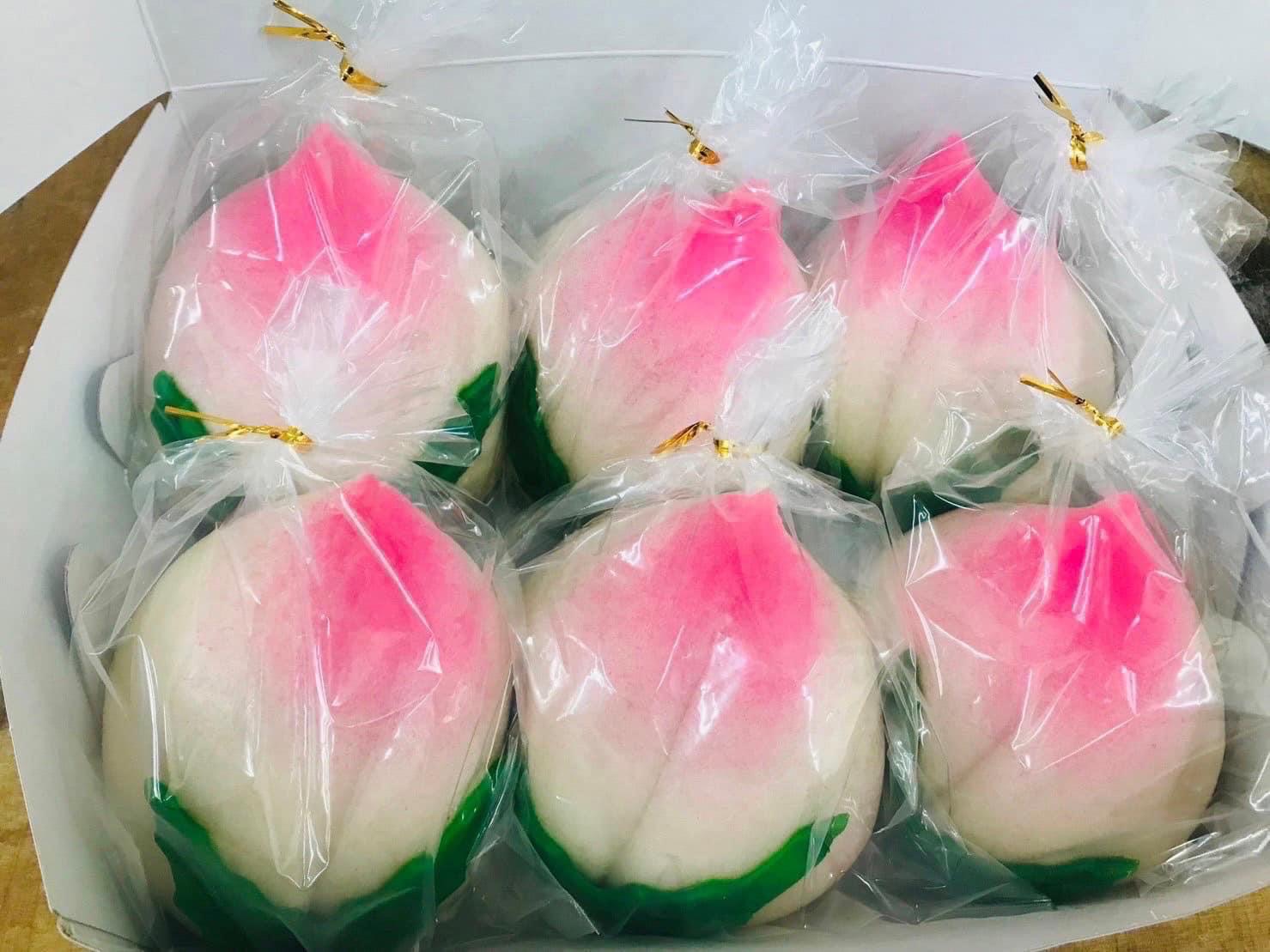 葉子壽桃禮盒6入