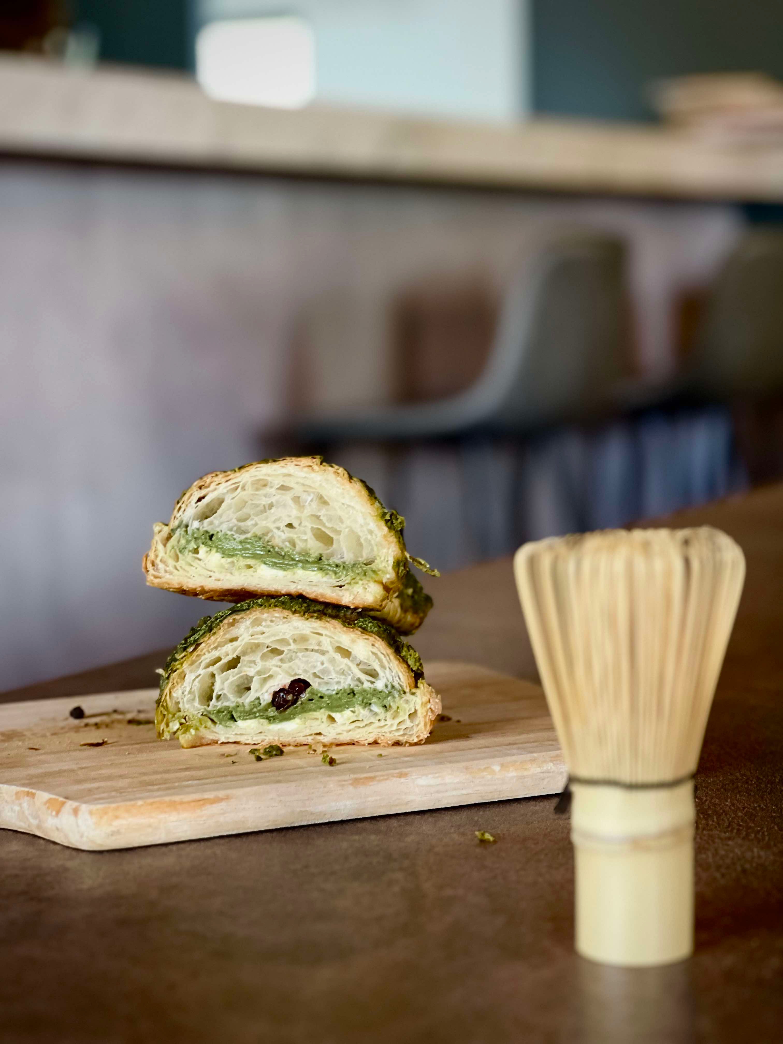 超抹抹茶蔓越莓可頌