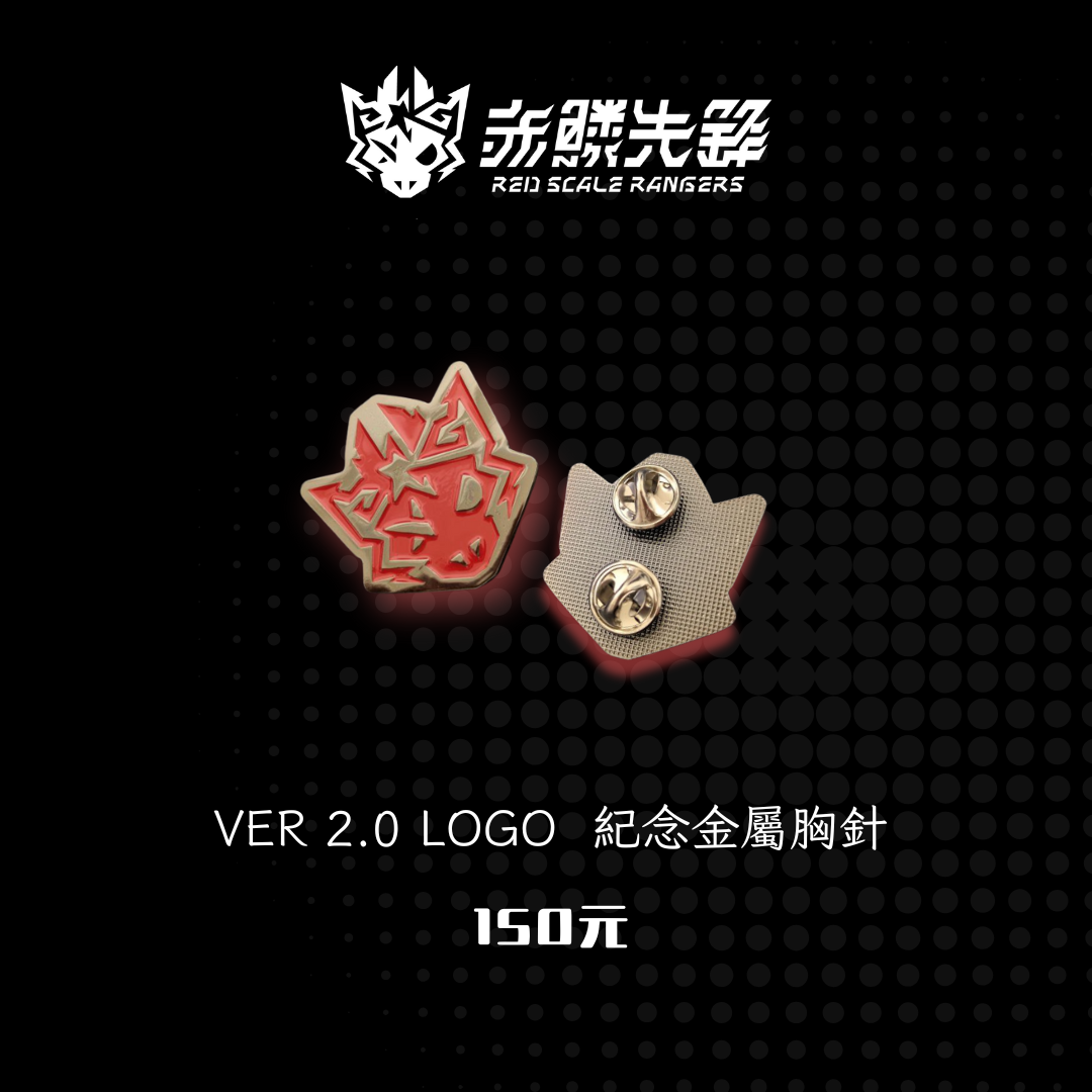 VER 2.0 Logo  紀念金屬胸針