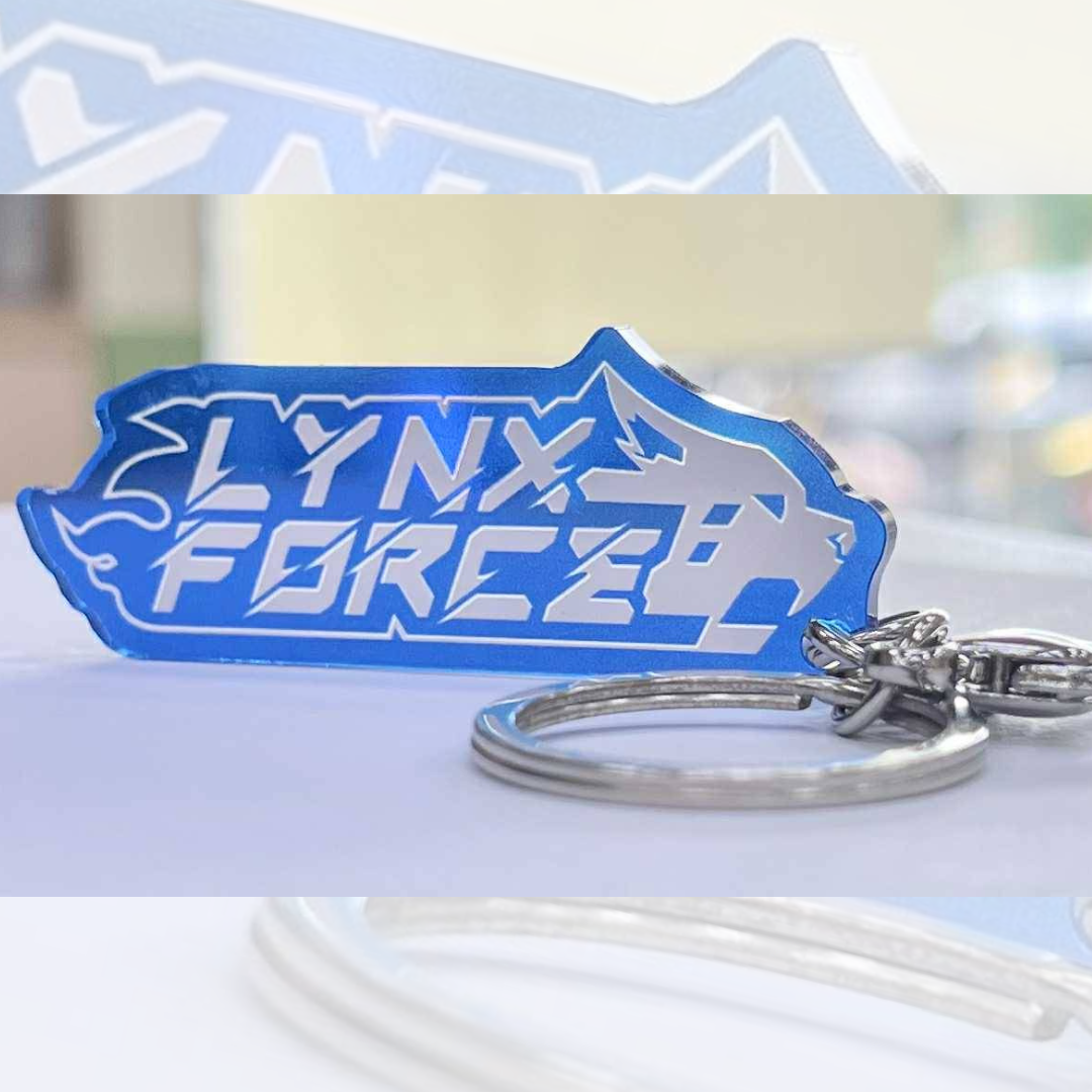 NEW! 競速山貓透光壓克力鑰匙圈