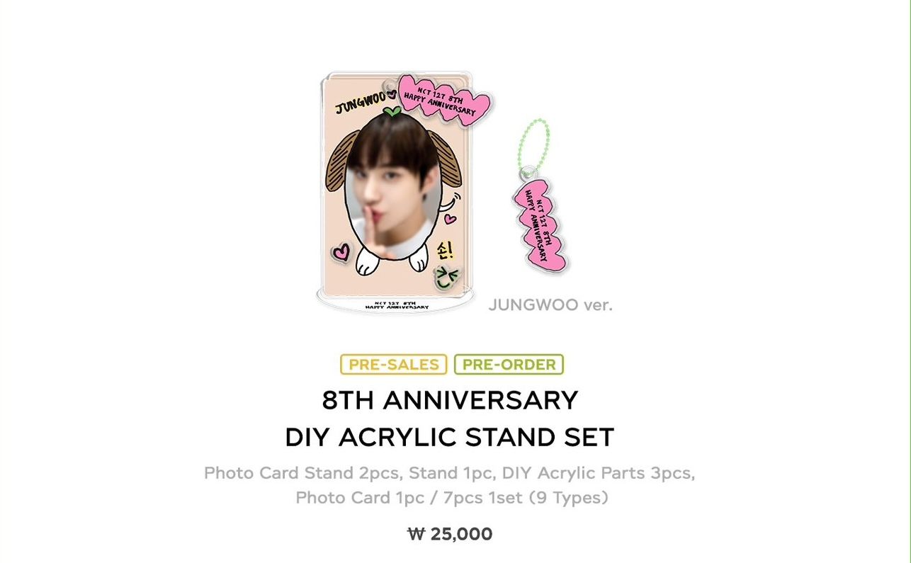 NCT 127 8th Anniversary-DIY ACRYLIC STAND SET｜