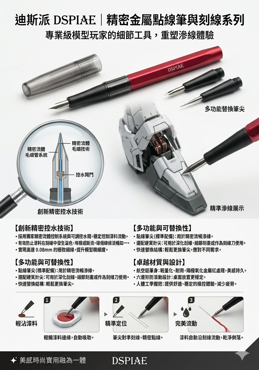 迪斯派金屬點線筆