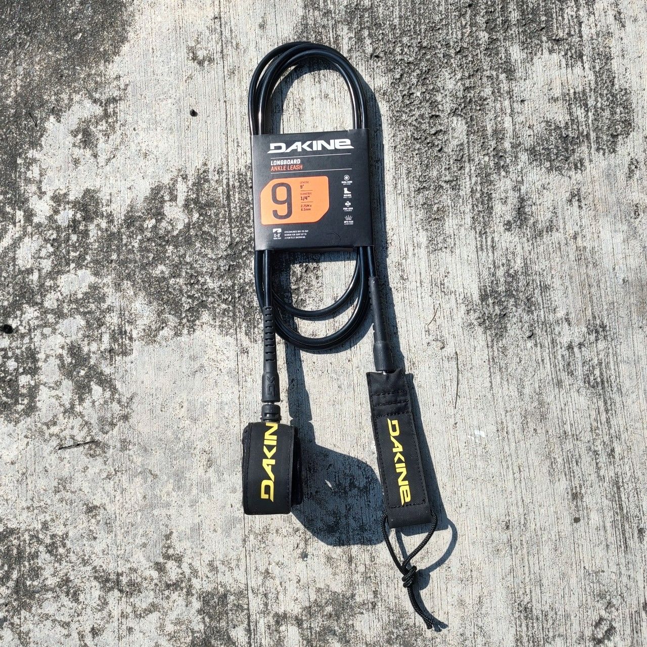 【4Kids衝浪】Dakine Longboard Ankle 9FT X 1/4IN 衝浪長板 腳踝腳繩-9呎