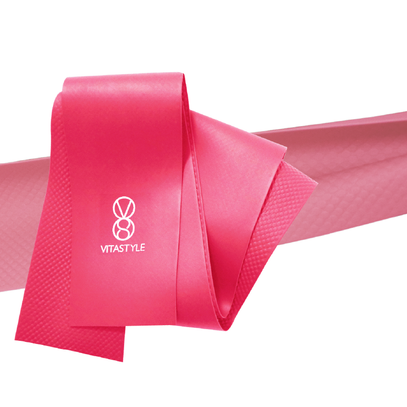 TPE粉色壓紋彈力帶、拉力帶（0.6mm）