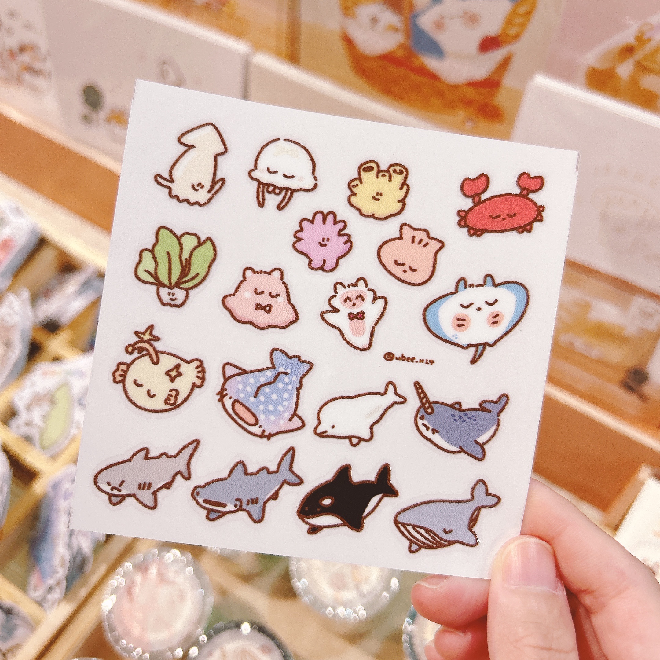 ｜魚餅一隻熊｜水晶轉印貼紙（幸運森林/海洋圖鑑/恐龍圖鑑）新品底紙為透明!不影響使用~~