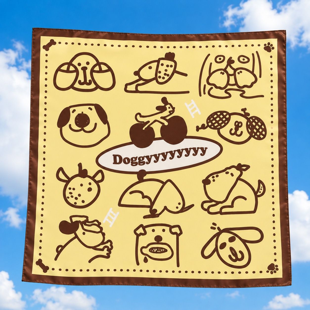 狗狗開箱-我們ㄉ水狗絲巾🐶