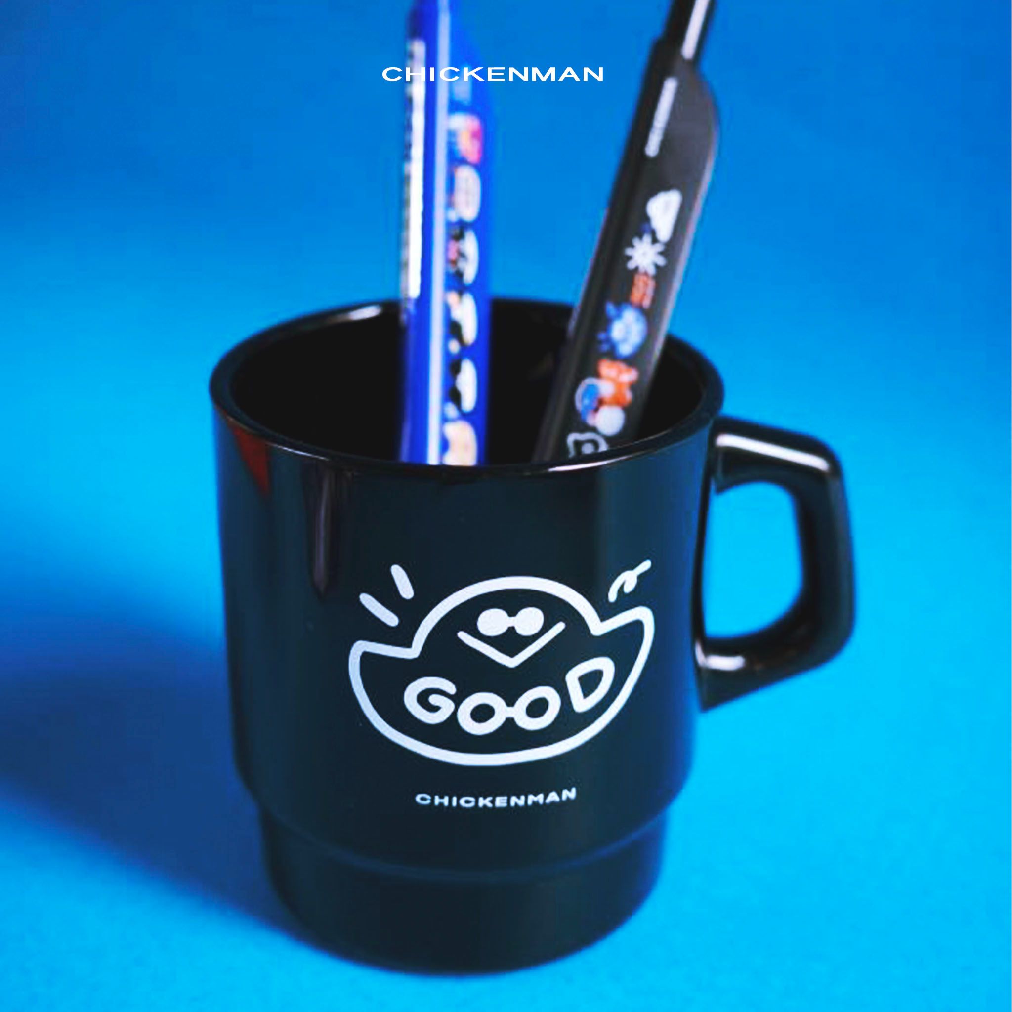 招財Good元寶黑色牛奶杯