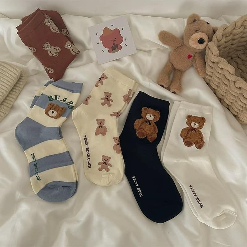 大人の袜 -🐻熊 🛒 一組5雙喔‼️‼️ 🉐️100元‼️