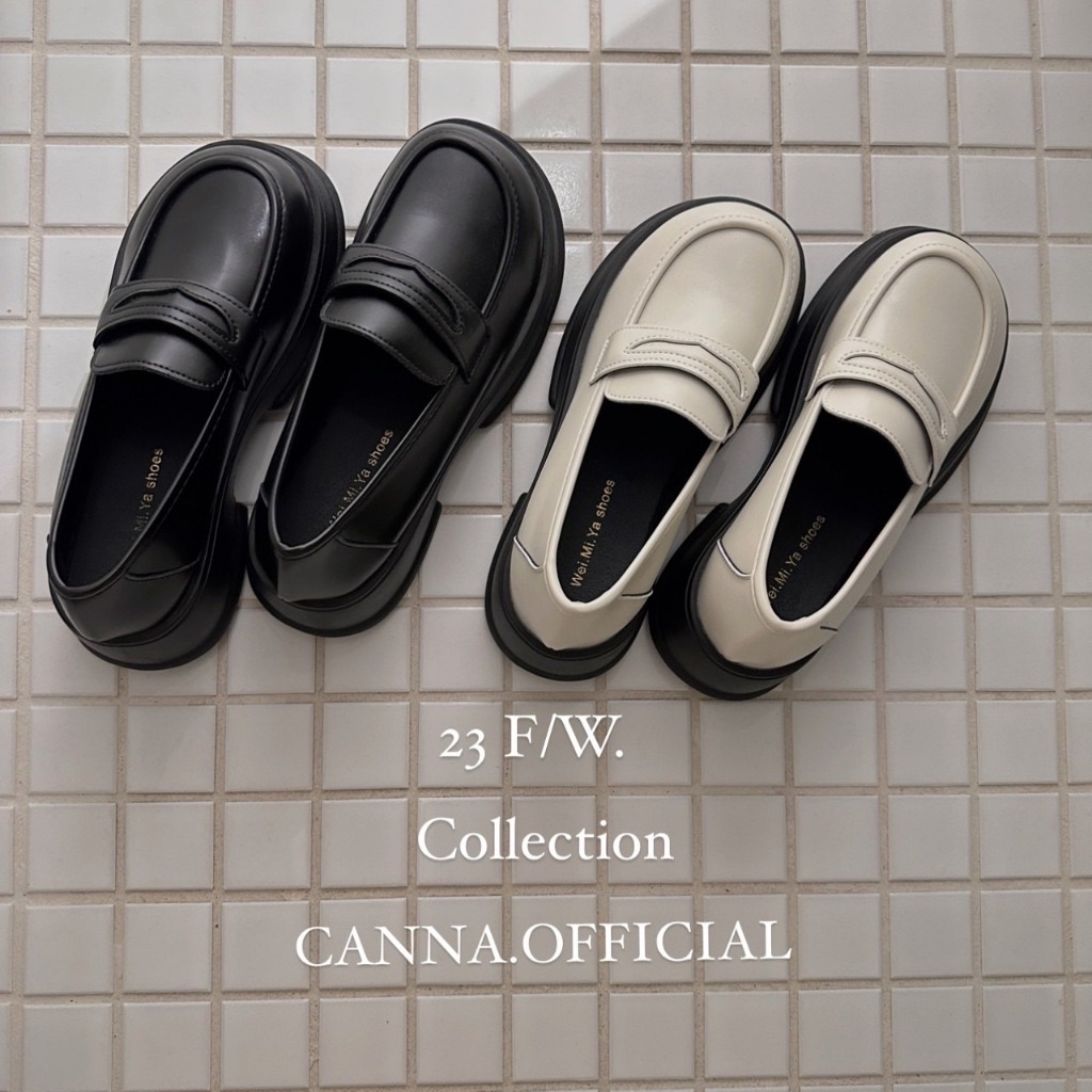 韓系質感厚底樂福鞋 皮軟好走  FA24