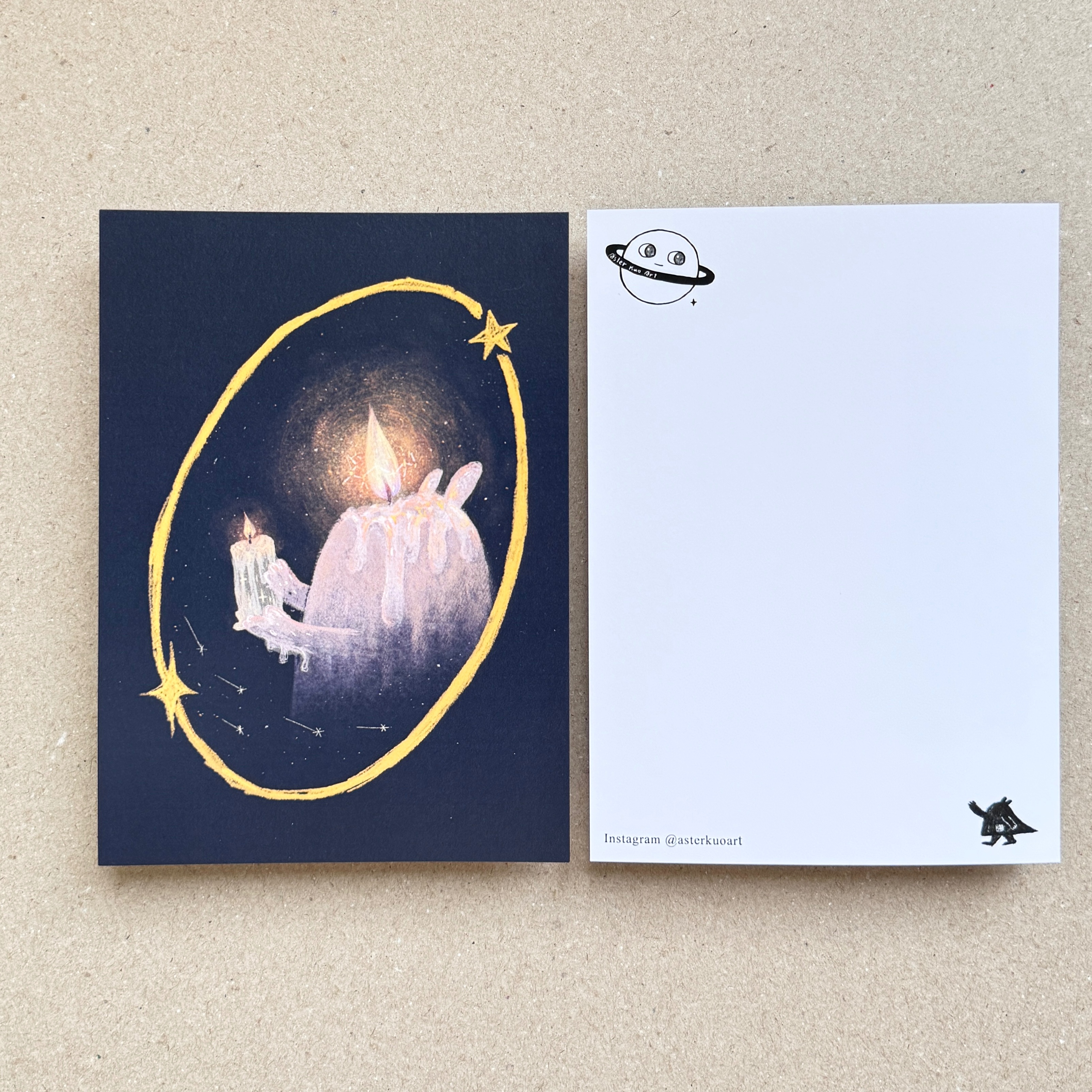 「燃燒自己照亮他人」 明信片