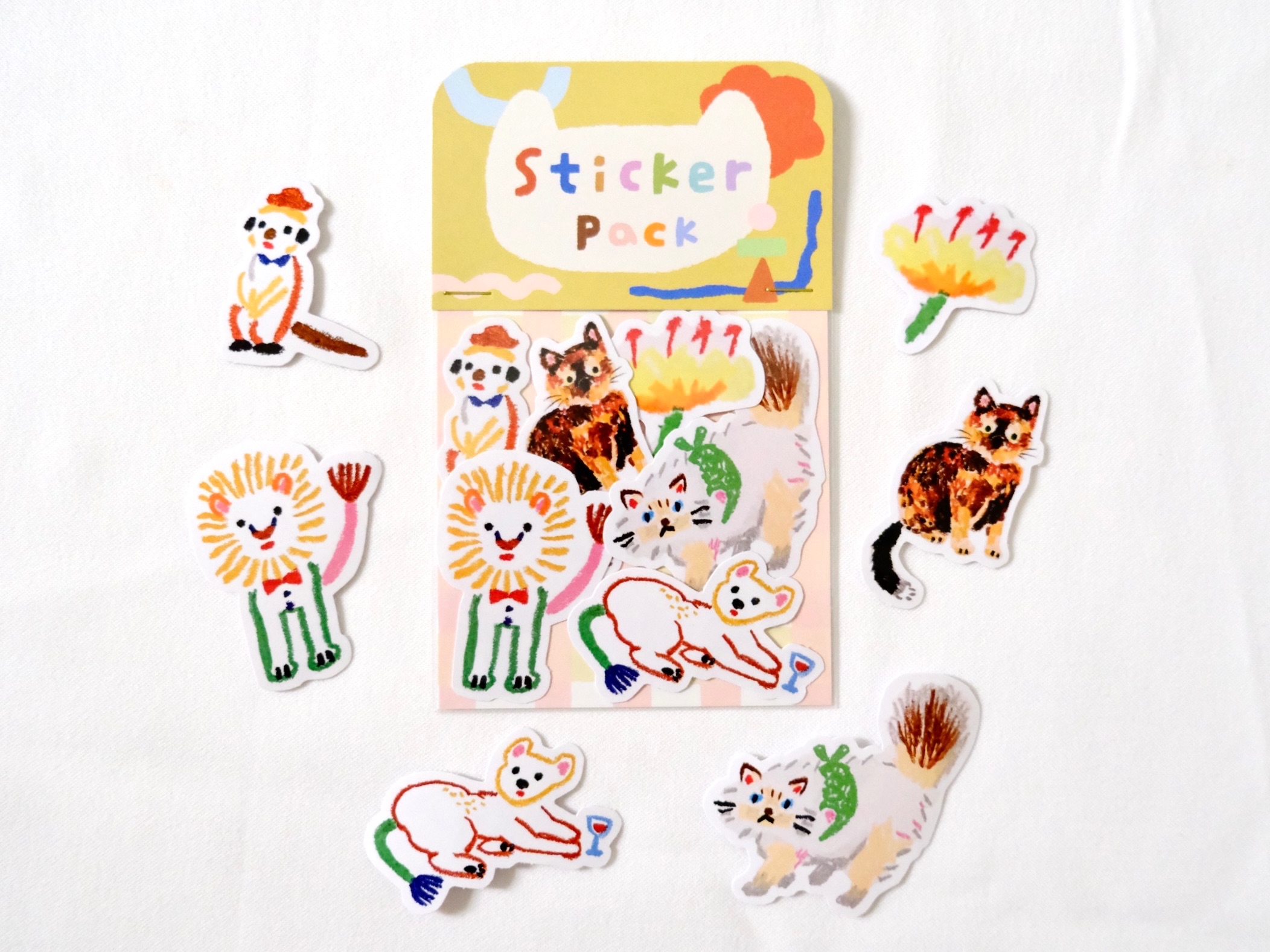 蠟筆動物園 打包口袋貼