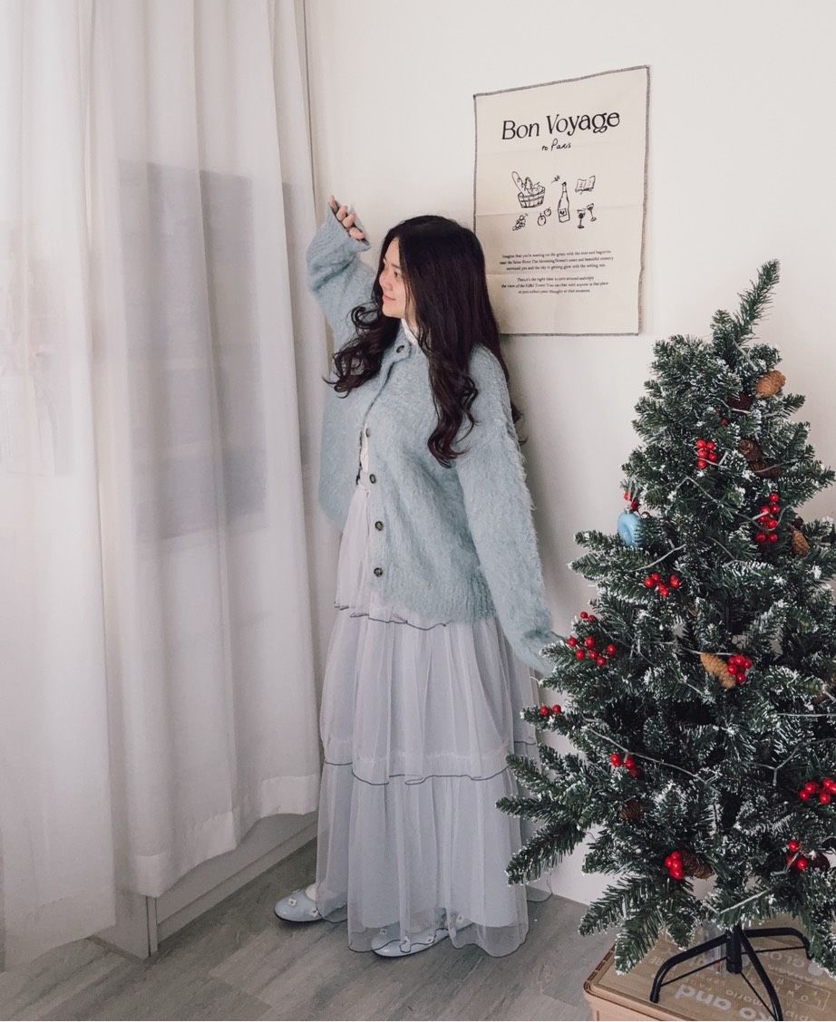 重工拼接千層蛋糕半身裙（共四色）