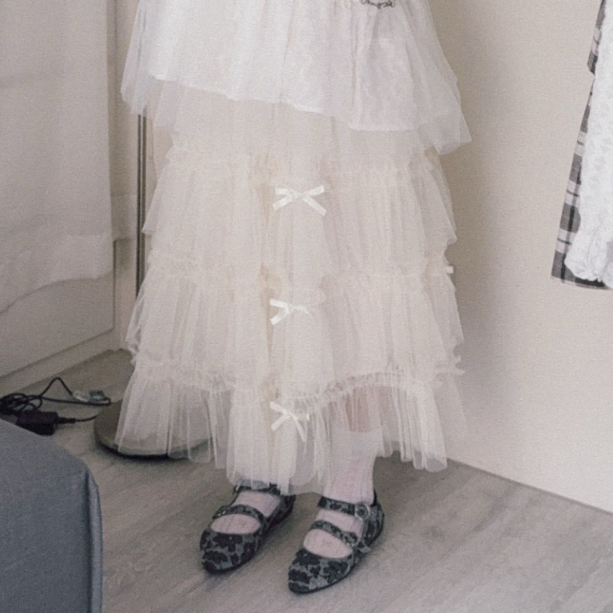 蕾絲重工蝴蝶結紗裙🎀