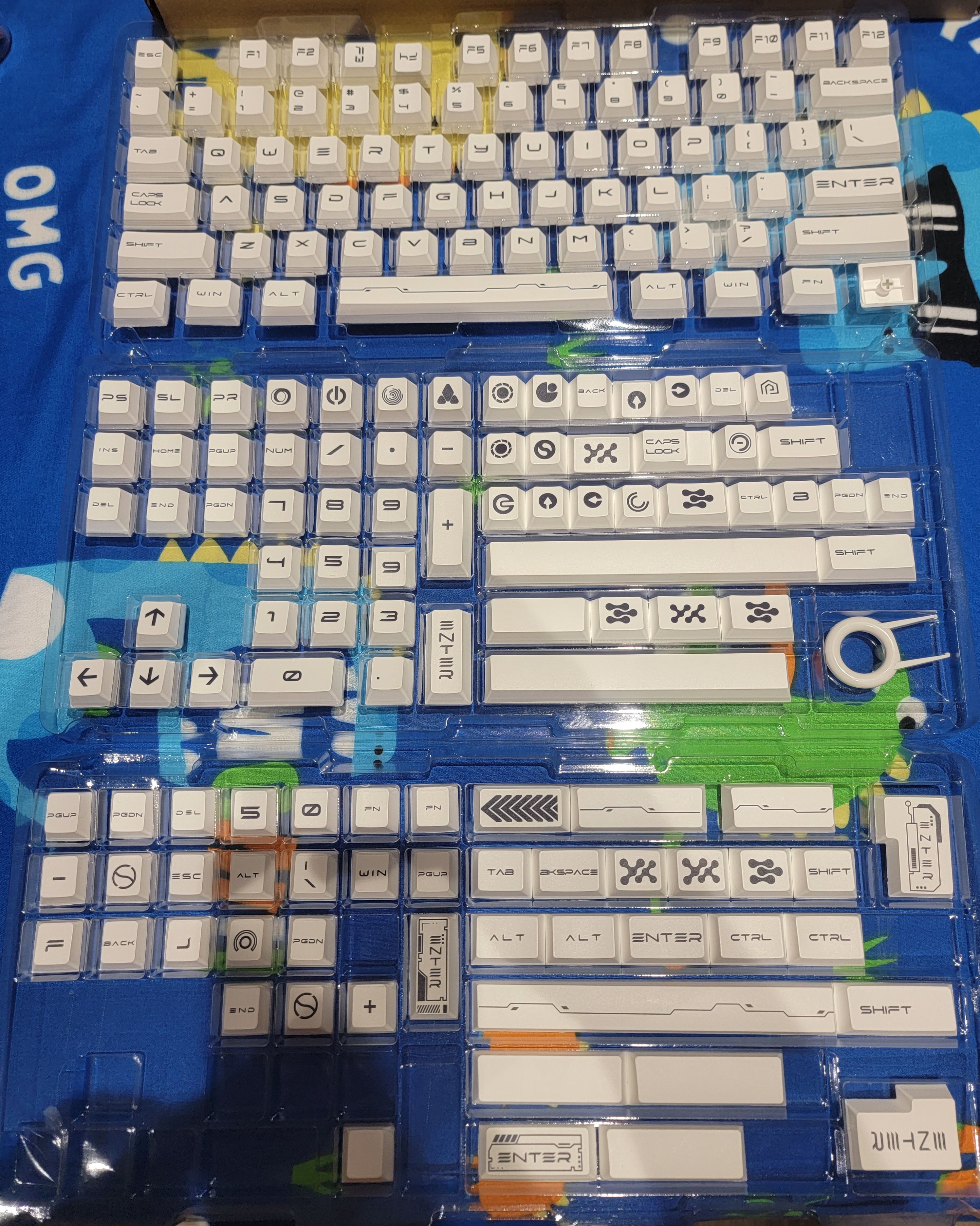 4套鍵帽全收