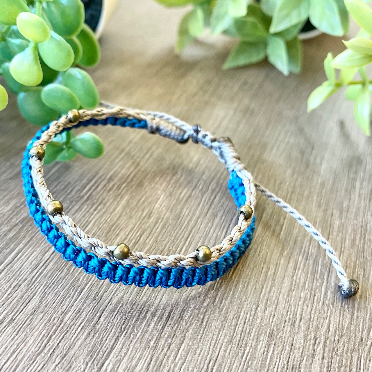 手工飾品 | 蠟線衝浪手環腳環 - CY2215