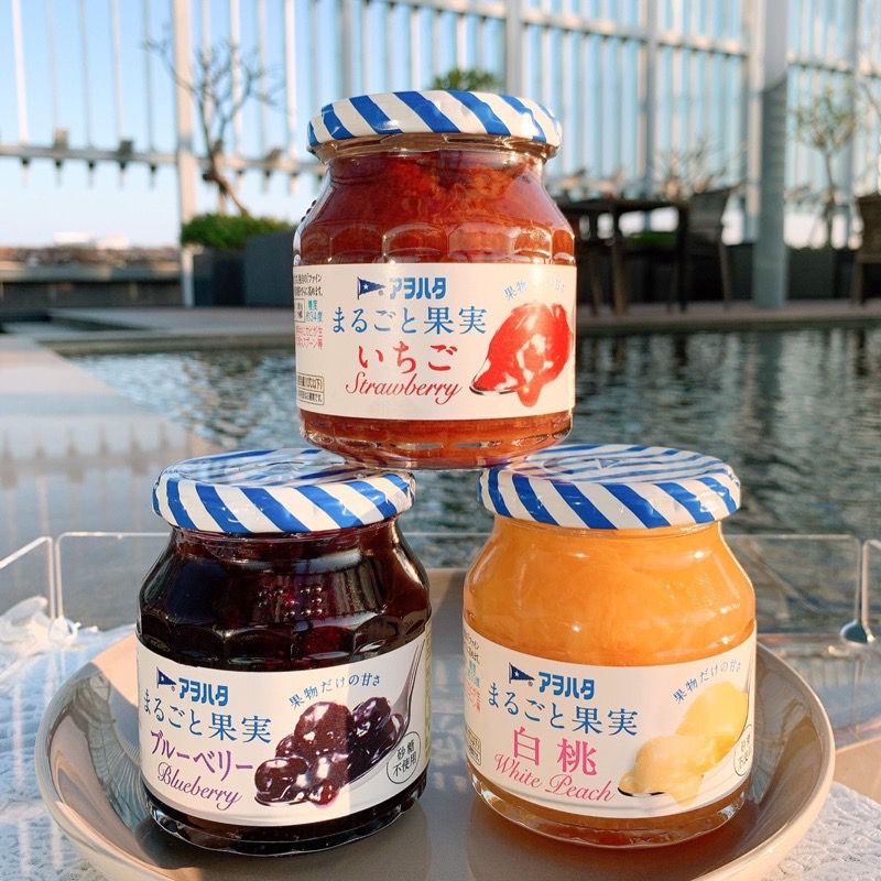 日本Aohata草莓/藍莓/白桃果醬