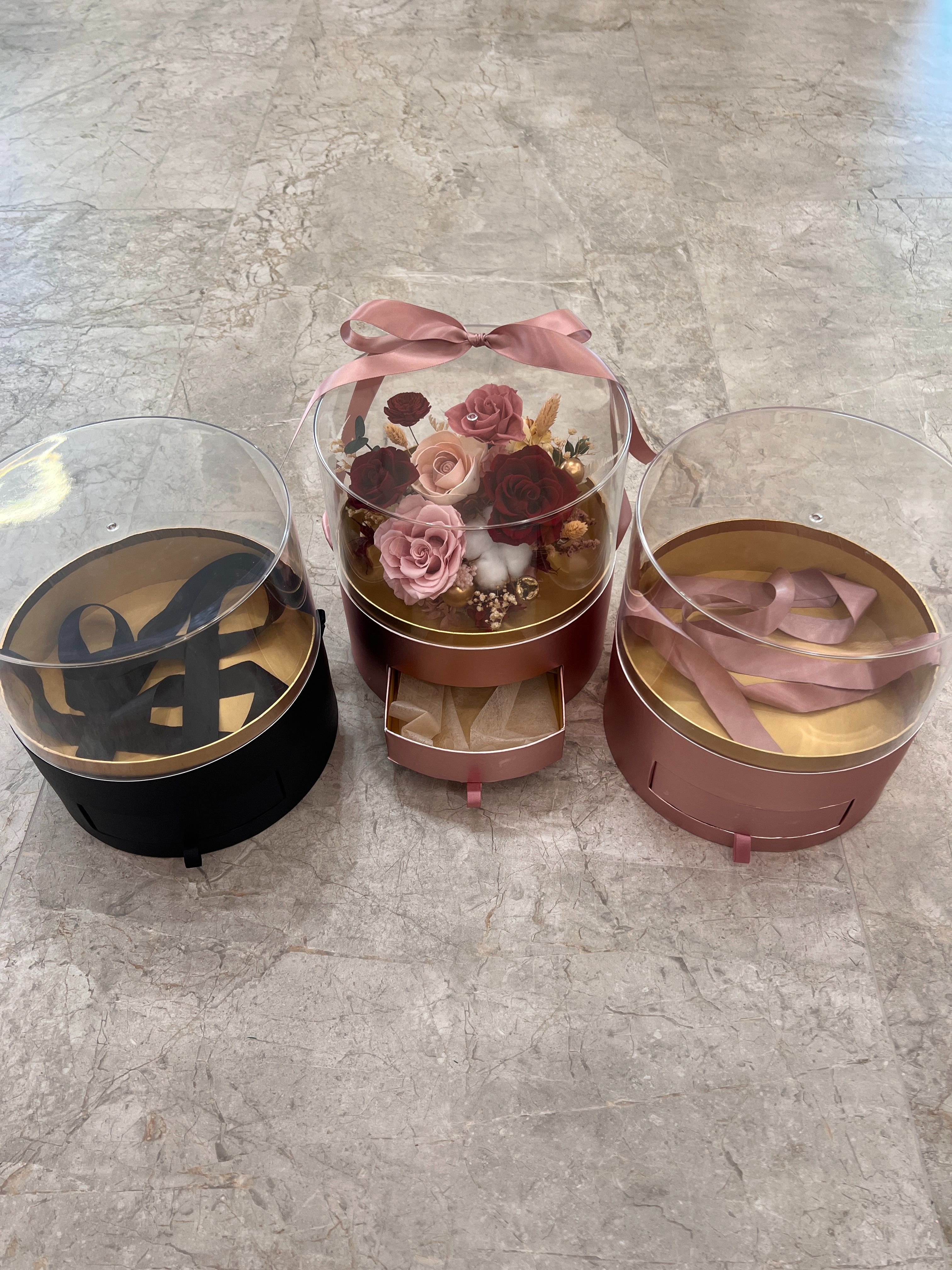 圓形全景壓克力禮物盒