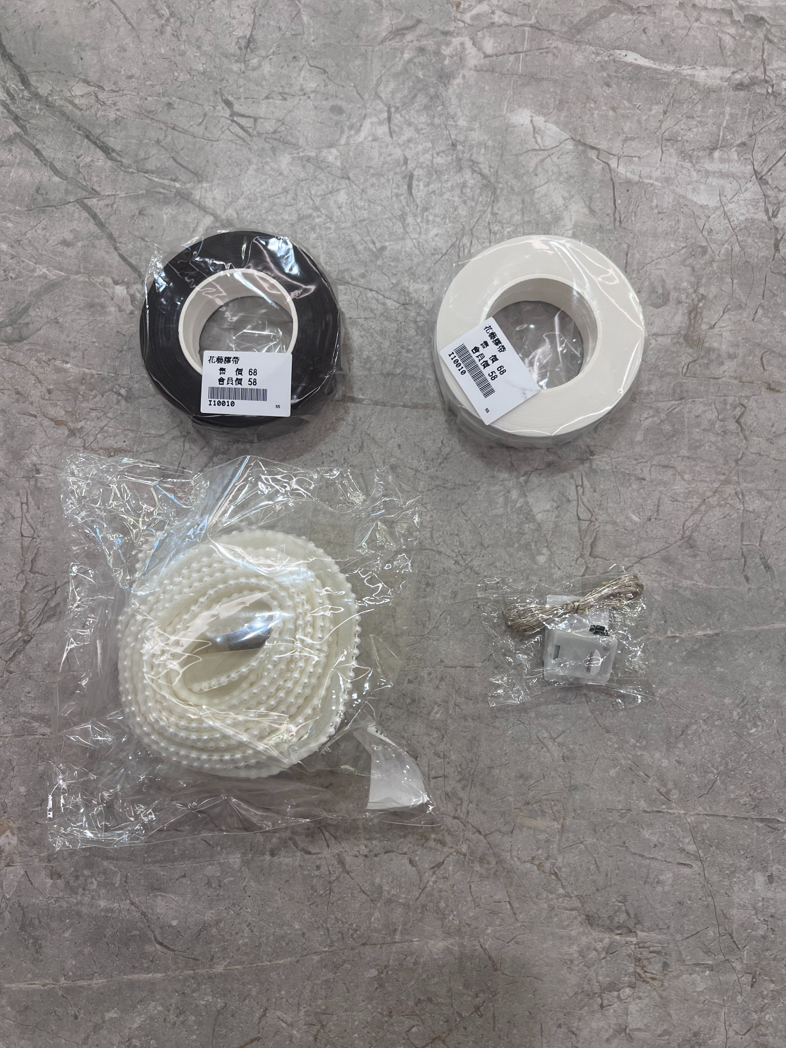 珍珠緞帶/花藝膠帶/彩色LED燈