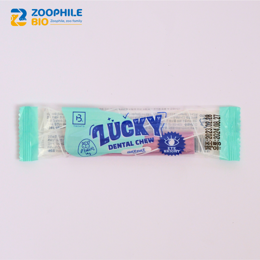 汪用潔牙骨 LuckyBar-藍莓口味（單支）