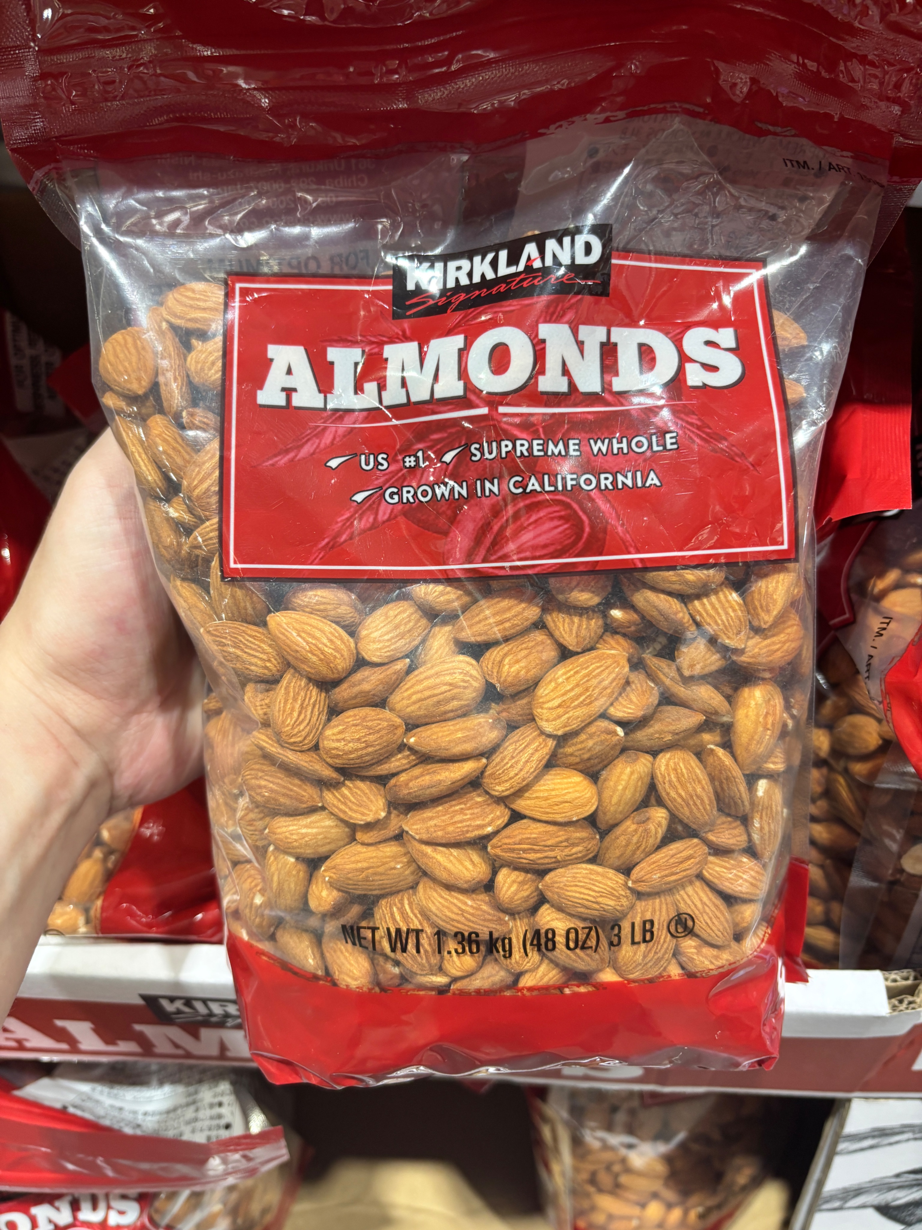 科克蘭 生杏仁 1.36公斤