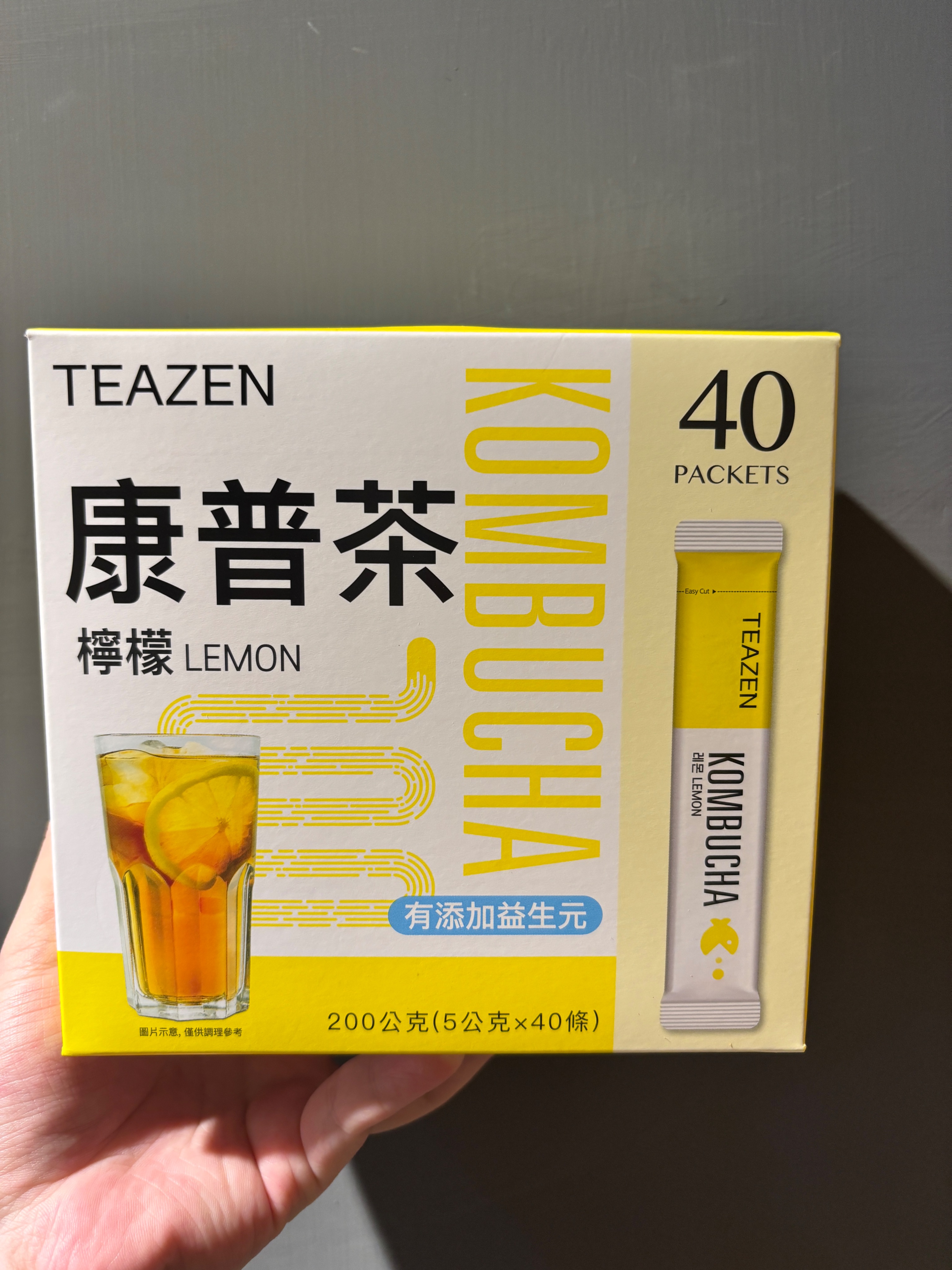 TEAZEN 康普茶 檸檬口味 5公克 X 40包
