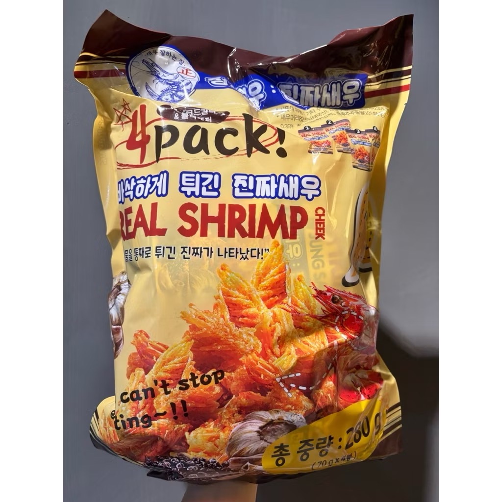 Real Shrimp 脆蝦頰 蒜香黑胡椒風味 70公克