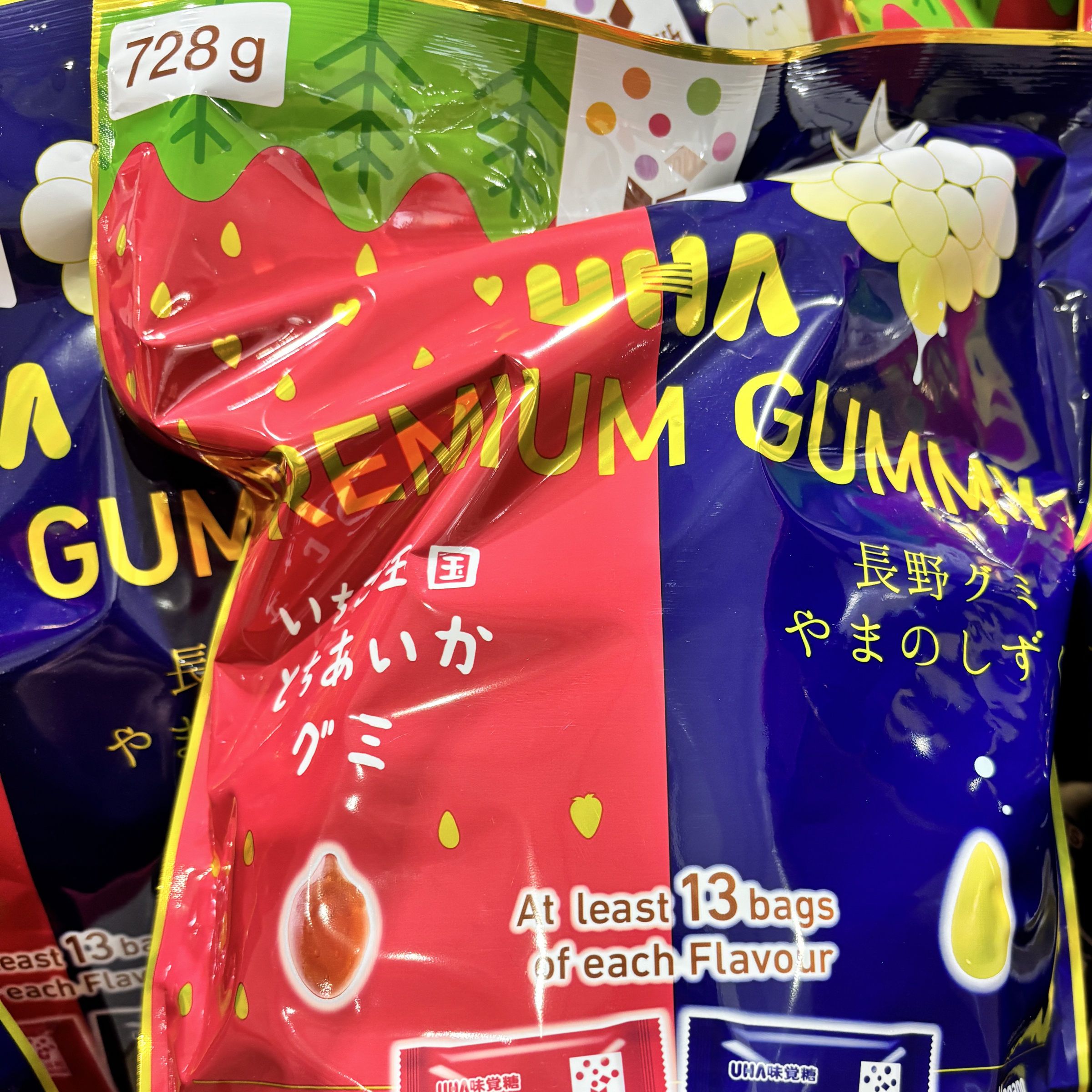 UHA 味覺糖 日本草莓 ＆ 麝香葡萄 728公克