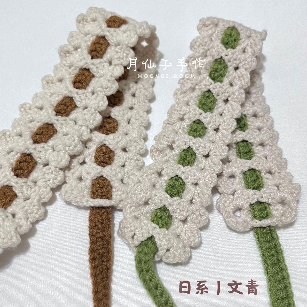 現貨【日系文青鉤織髮帶】 小花鉤織 髮帶專區 手作限量販售✨