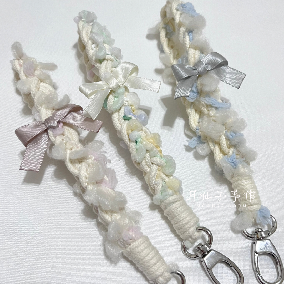 月仙子手作｜棉花糖系手腕掛繩