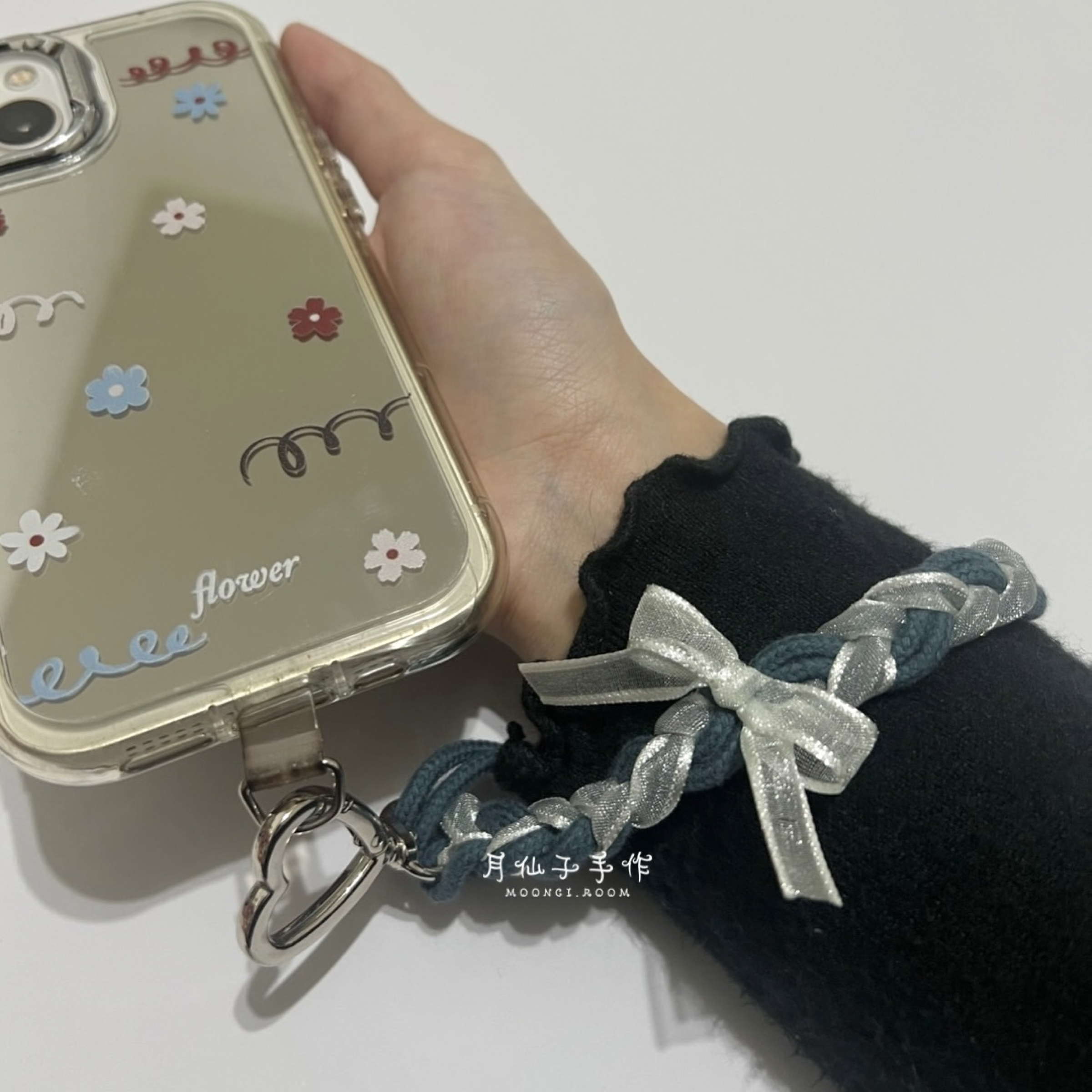 微光緞帶可調式手腕掛繩 主繩可改色